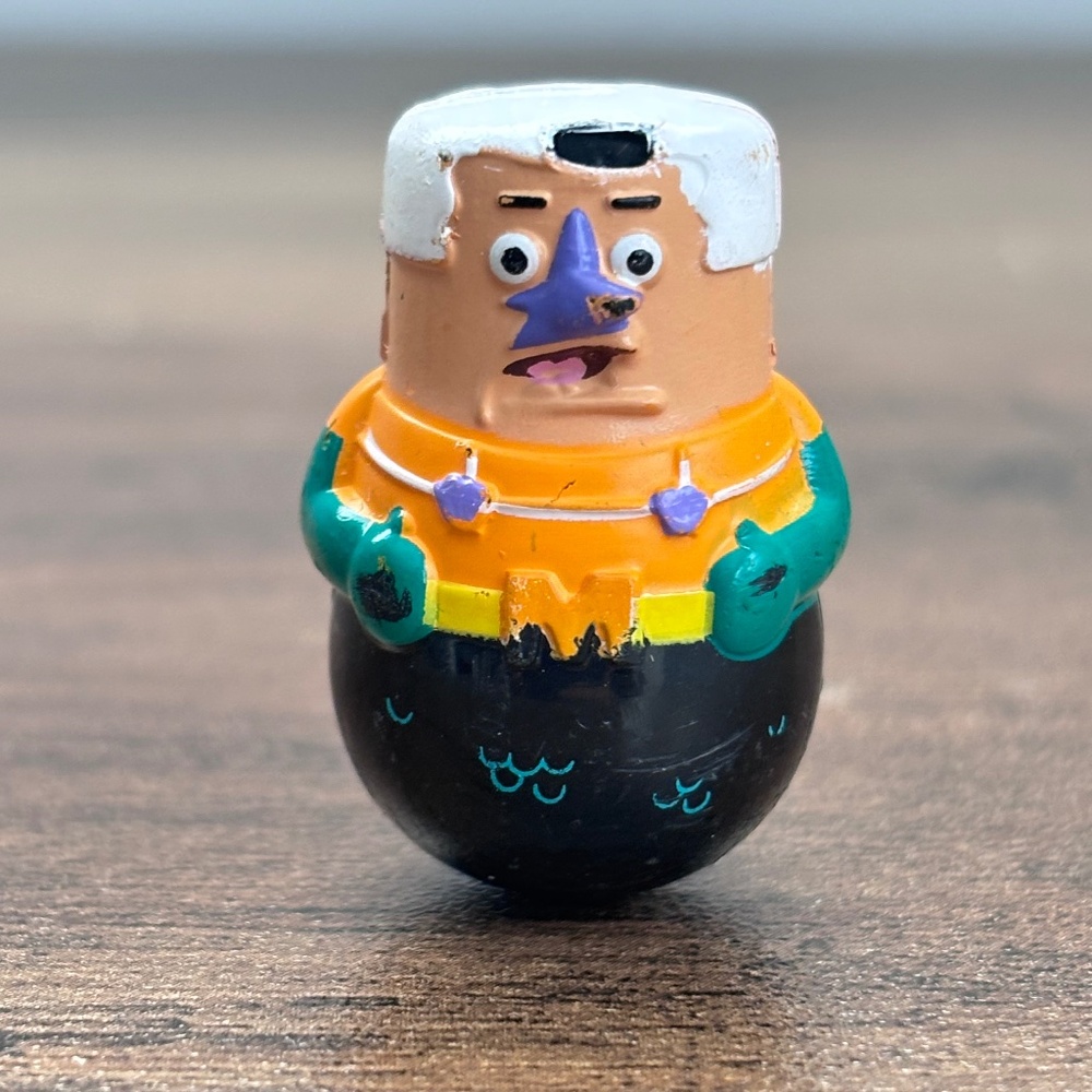 2020 Spongebob Squarepants MERMAID MAN Weeble Wobble Toy Frankford Candy Figure